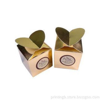 Small Recycled Cardboard Gift Boxes , Glossy Lamination Art